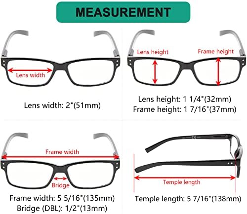 Eyekepper, Erkekler için Birlikte Verilen 5 Paket Klasik Okuma Gözlüklerinde %10 Tasarruf ve 4 Paket iki tonlu Okuyucular